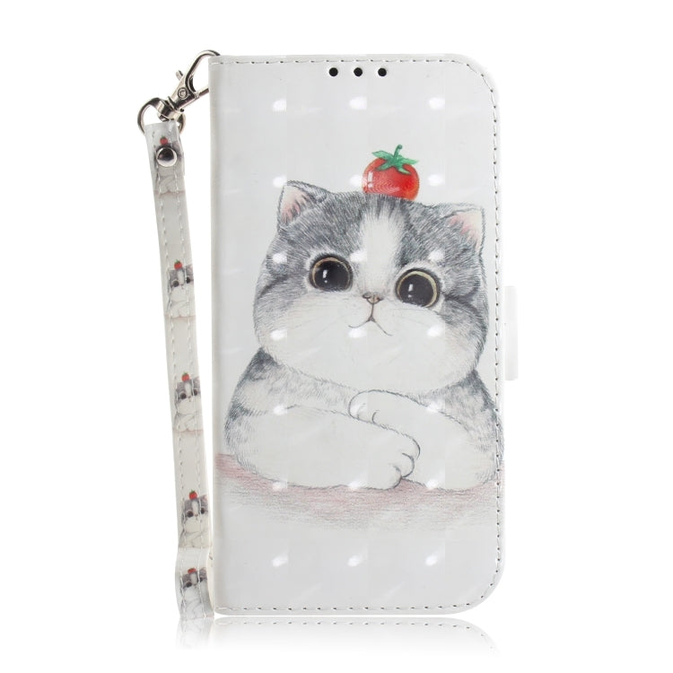 For Xiaomi Redmi K70 Pro / K70 3D Colored Flip Leather Phone Case(Cute Cat)
