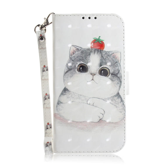 For Xiaomi Redmi K70 Pro / K70 3D Colored Flip Leather Phone Case(Cute Cat)