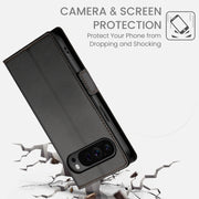 For Google Pixel 9 Pro Side Buckle Magnetic Frosted Leather Phone Case(Black)