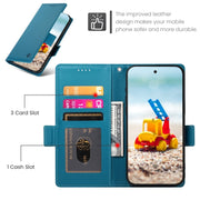 For Google Pixel 9 Pro Side Buckle Magnetic Frosted Leather Phone Case(Blue)