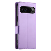 For Google Pixel 9 Pro Side Buckle Magnetic Frosted Leather Phone Case(Purple)