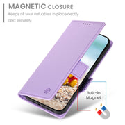 For Google Pixel 9 Pro Side Buckle Magnetic Frosted Leather Phone Case(Purple)