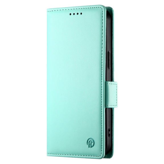 For Google Pixel 9 Side Buckle Magnetic Frosted Leather Phone Case(Mint Green)