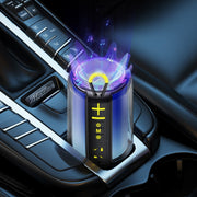 AEC S16 Portable LED Light Rainbow RGB Bluetooth Wireless TWS Speaker(Black)
