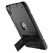 For iPad Air 11 2025 / 2024 Armor Holder Silicone Hybrid PC Tablet Case(Black)