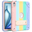 For iPad Air 11 2025 / 2024 Armor Holder Silicone Hybrid PC Tablet Case(Gradient Color Gold) - iPad Air 11 2025 / 2024 Cases by PMC TechLife | Online Shopping South Africa | PMC TechLife | Buy Now Pay Later Mobicred