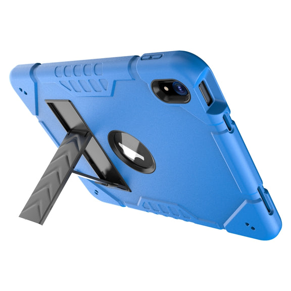 For iPad Air 11 2025 / 2024 Armor Holder Silicone Hybrid PC Tablet Case(Blue)