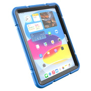 For iPad Air 11 2025 / 2024 Armor Holder Silicone Hybrid PC Tablet Case(Blue)