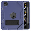 For iPad Pro 11 2024 Armor Holder Silicone Hybrid PC Tablet Case(Navy Blue Black) - iPad Pro 11 2024 Cases by PMC TechLife | Online Shopping South Africa | PMC TechLife | Buy Now Pay Later Mobicred