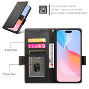 For iPhone 16 Pro Side Buckle Magnetic Frosted Leather Phone Case(Black)