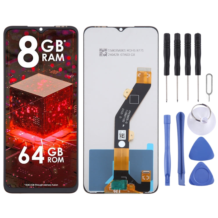 For itel A60s OEM LCD Screen with Digitizer Full Assembly