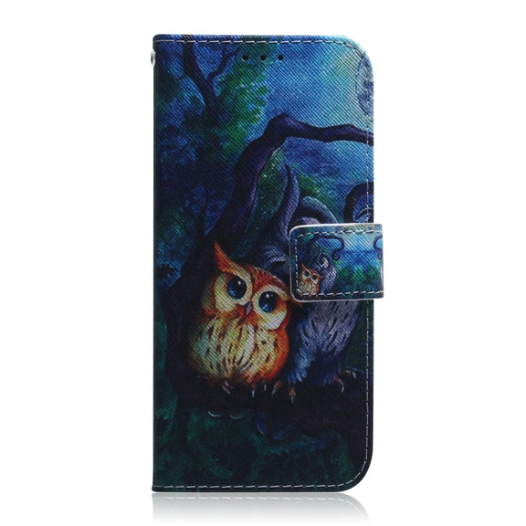 For Xiaomi Redmi K70 Pro / K70 Coloured Drawing Flip Leather Phone Case(Oil Painting Owl)