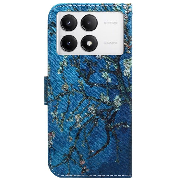 For Xiaomi Redmi K70 Pro / K70 Coloured Drawing Flip Leather Phone Case(Apricot)