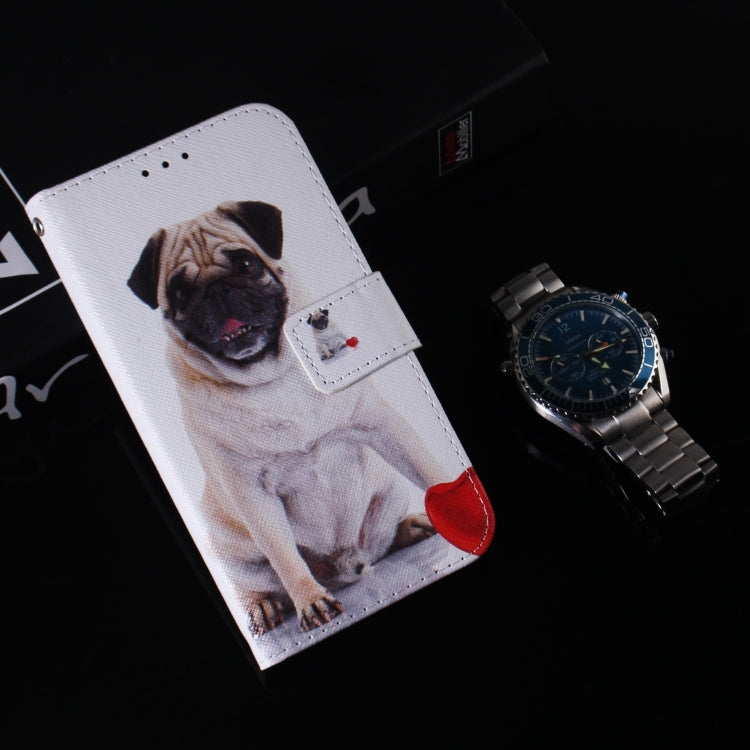 For Xiaomi Redmi K70 Pro / K70 Coloured Drawing Flip Leather Phone Case(Pug)