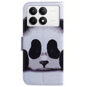 For Xiaomi Redmi K70 Pro / K70 Coloured Drawing Flip Leather Phone Case(Panda)