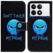 For Xiaomi Redmi K70 Pro / K70 Coloured Drawing Flip Leather Phone Case(Anger)