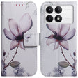 For Xiaomi Redmi K70 Pro / K70 Coloured Drawing Flip Leather Phone Case(Magnolia) - K70 Cases by PMC Jewellery | Online Shopping South Africa | PMC Jewellery | Buy Now Pay Later Mobicred