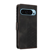 For Google Pixel 9 / 9 Pro Embossed Rhombus Starry Leather Phone Case(Black)