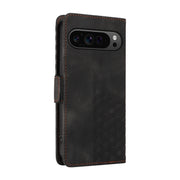 For Google Pixel 9 Pro XL Embossed Rhombus Starry Leather Phone Case(Black)