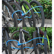Bicycle Portable Anti-theft Lock Steel Cable Lock with Lock Frame, Style:B Style 120cm Black