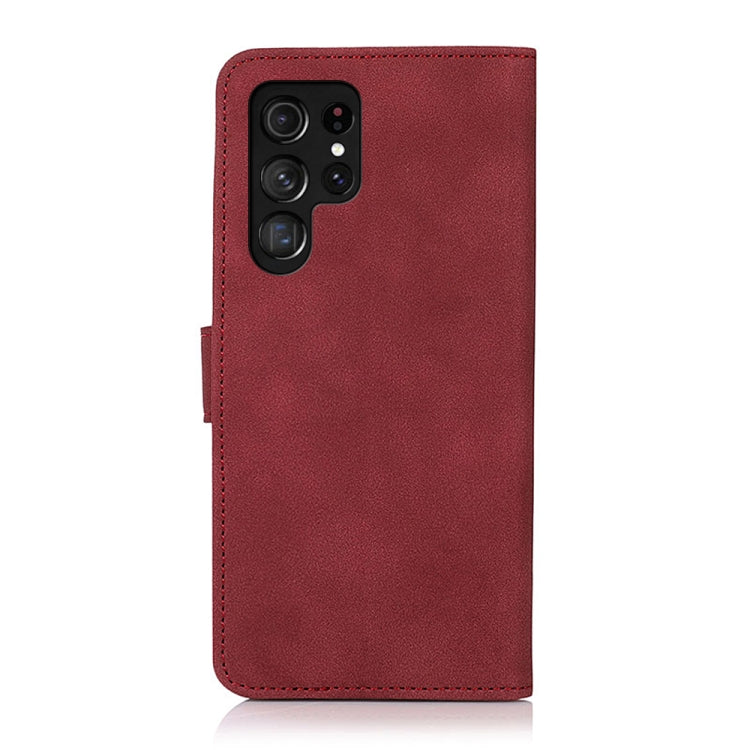 For Samsung Galaxy S25 Ultra 5G KHAZNEH Matte Texture Leather Phone Case(Red)