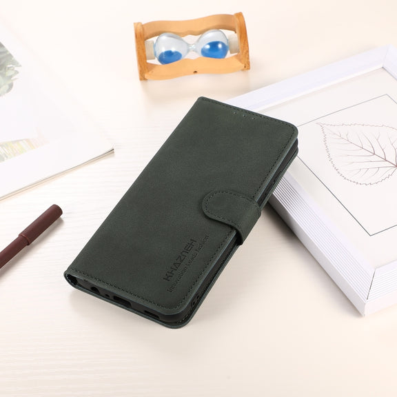 For Samsung Galaxy S25 Ultra 5G KHAZNEH Matte Texture Leather Phone Case(Green)