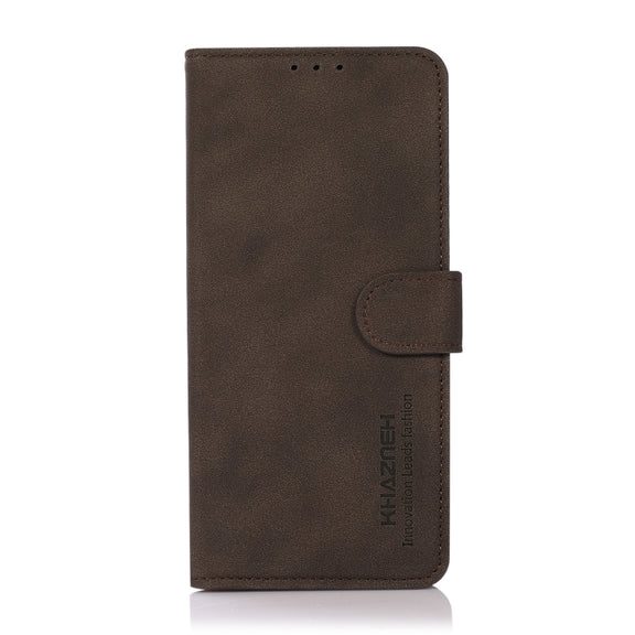 For Samsung Galaxy S25 Ultra 5G KHAZNEH Matte Texture Leather Phone Case(Brown)