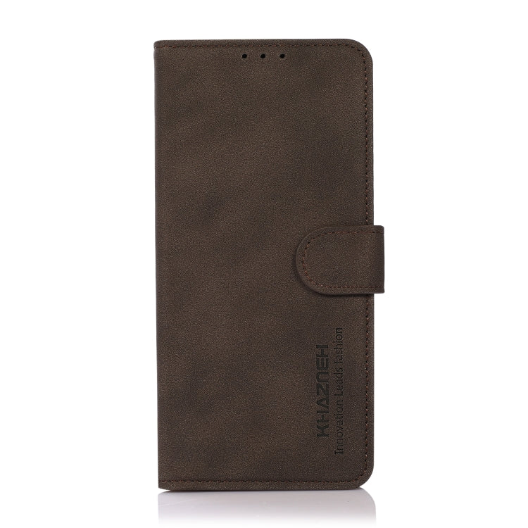 For Samsung Galaxy S25 Ultra 5G KHAZNEH Matte Texture Leather Phone Case(Brown)