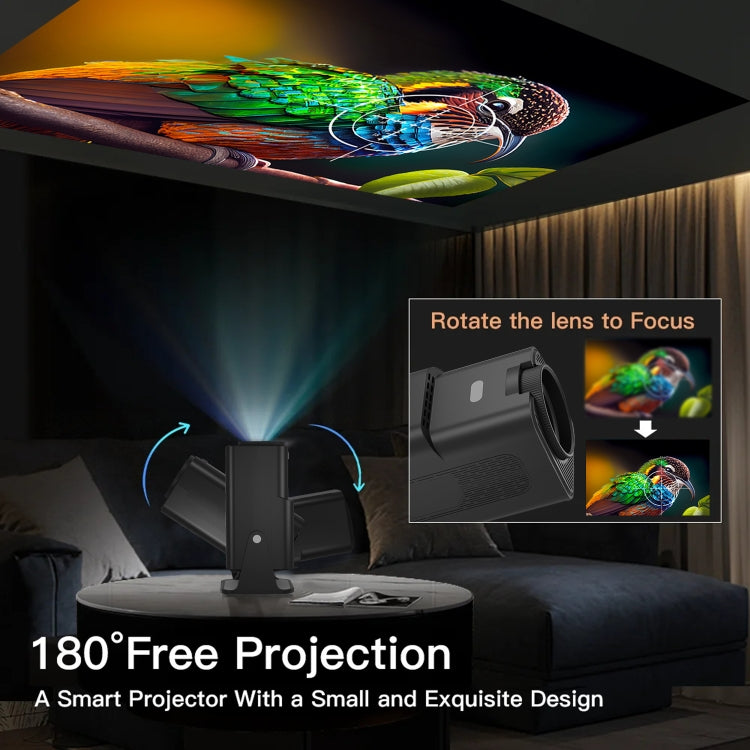 Y6S 4K Android 12.0 Portable Home HD Mini WiFi Projector(AU Plug)
