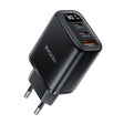 Yesido YC69 30W USB + Dual USB-C / Type-C Digital Display Charger, Specification:EU Plug(Black) - free shipping - PMC TechLife - Order now!