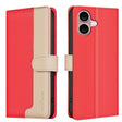 For iPhone 16 Plus Color Matching RFID Anti-theft Leather Phone Case(Red) - iPhone 16 Plus Cases by PMC TechLife | Online Shopping South Africa | PMC TechLife | Buy Now Pay Later Mobicred