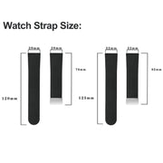 20mm Magnetic Silver Buckle Silicone Leather Watch Band(Blue)