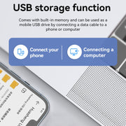 Q61A Portable Smart Voice Recorder Support APP Control, Memory:64GB(Black)