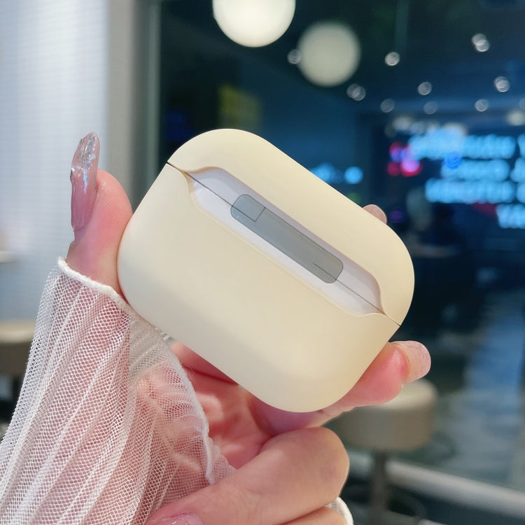 For AirPods Pro 2 Cookies Pattern Earbuds Box Frosted TPU Case(Beige)