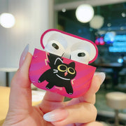For AirPods Pro 2 Cat and Dog Pattern Earbuds Box Frosted TPU Case(Shocking Dog)