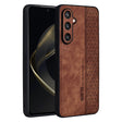 For Samsung Galaxy S24 FE 5G AZNS 3D Embossed Skin Feel Phone Case(Brown) - free shipping - PMC Jewellery - Order now!