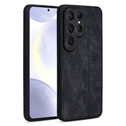 For Samsung Galaxy S25 Ultra 5G AZNS 3D Embossed Skin Feel Phone Case(Black)