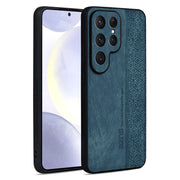 For Samsung Galaxy S25 Ultra 5G AZNS 3D Embossed Skin Feel Phone Case(Dark Green)
