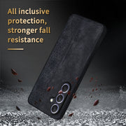 For Samsung Galaxy S25+ 5G AZNS 3D Embossed Skin Feel Phone Case(Brown)