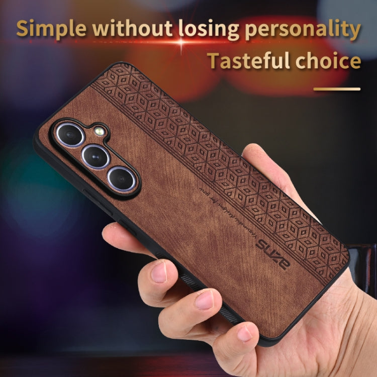 For Samsung Galaxy S25 5G AZNS 3D Embossed Skin Feel Phone Case(Black)
