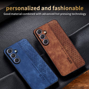 For Samsung Galaxy S25 5G AZNS 3D Embossed Skin Feel Phone Case(Black)