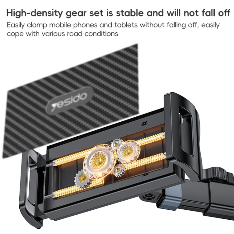 Yesido C294 Telescopic Car Backrest Folding Holder(Black)