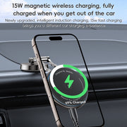 Yesido C306 15W Car Magnetic Wireless Charging Holder(Black)
