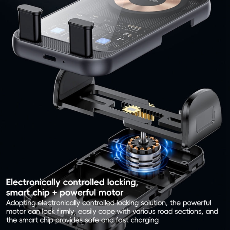 Yesido C307 15W Suction Cup Car Wireless Charging Holder(Black)