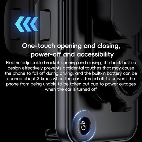 Yesido C307 15W Suction Cup Car Wireless Charging Holder(Black)