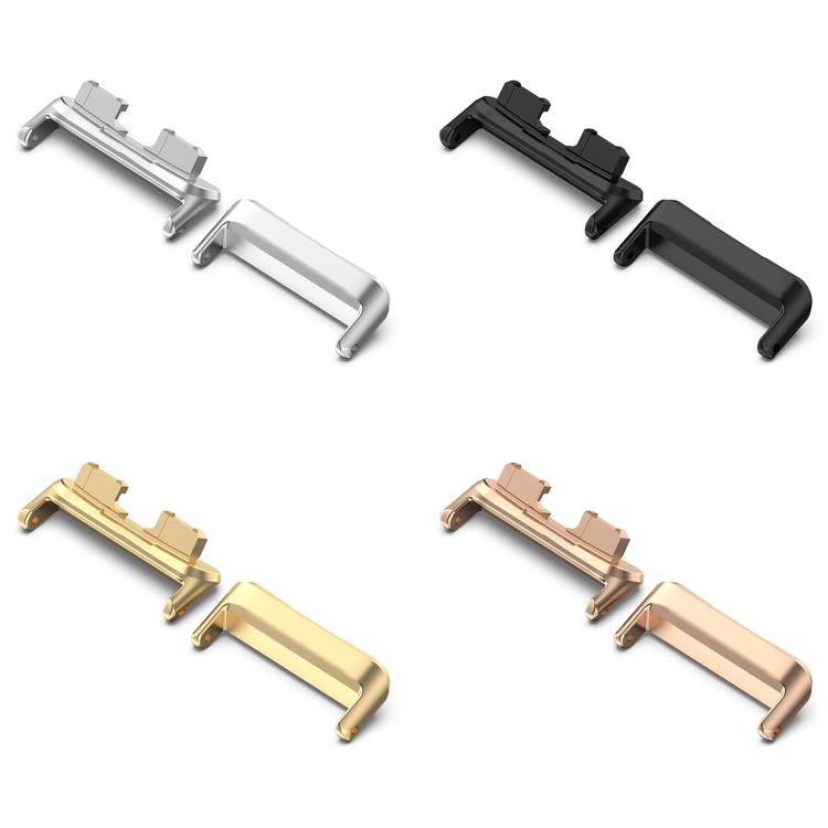 For Huawei Band 10 / 9 / 8 1 Pair Stainless Steel Metal Watch Band Connector(Gold)