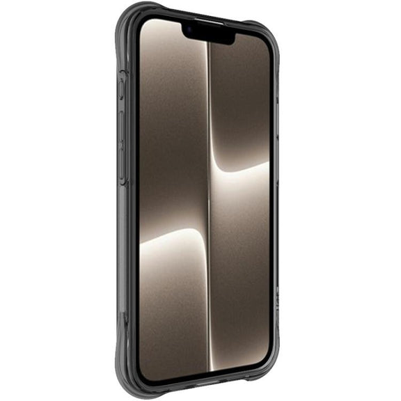 For iPhone 16e imak Shockproof Airbag TPU Phone Case(Transparent Black)