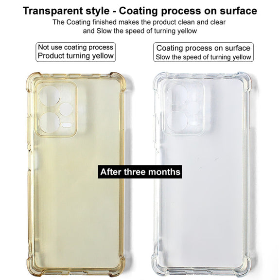 For iPhone 16 imak Shockproof Airbag TPU Phone Case(Transparent Black)