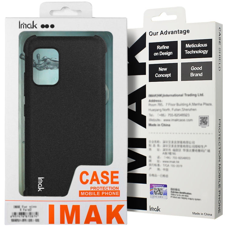For iPhone 16 imak Shockproof Airbag TPU Phone Case(Transparent Black)