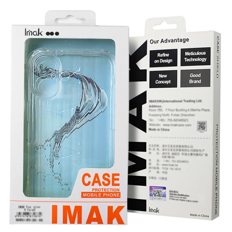 For iPhone 16 IMAK Space Shield PC + TPU Airbag Shockproof Phone Case(Transparent)